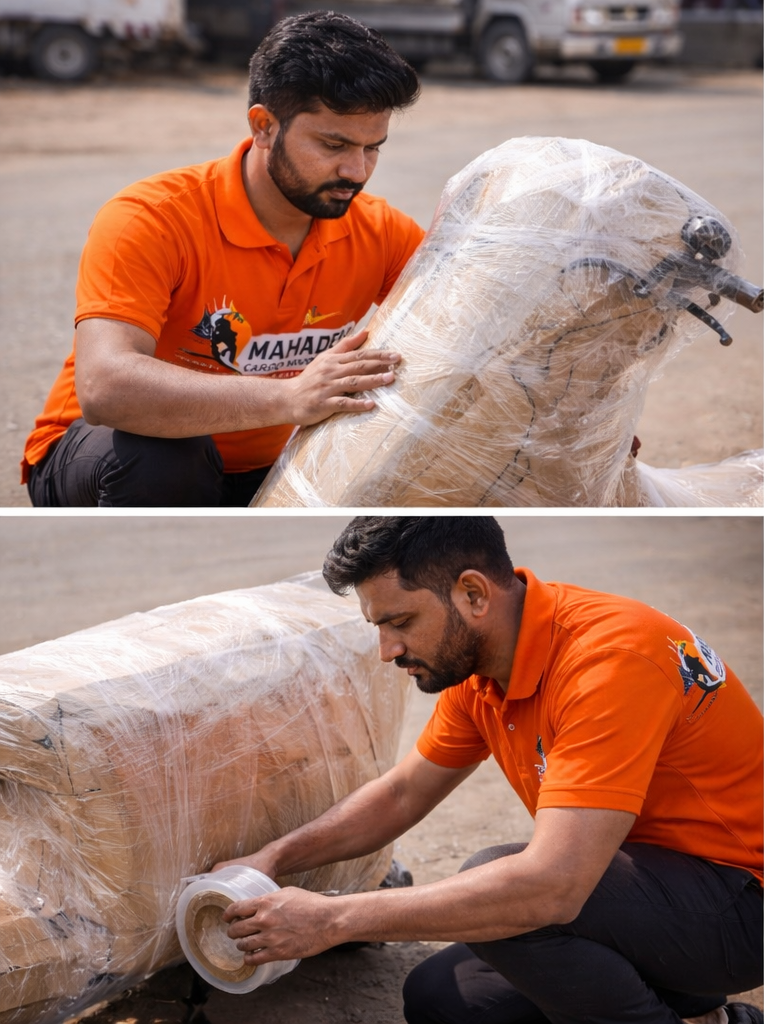 Bike packing and transport service in Jhotwara by Mahadev Cargo Movers